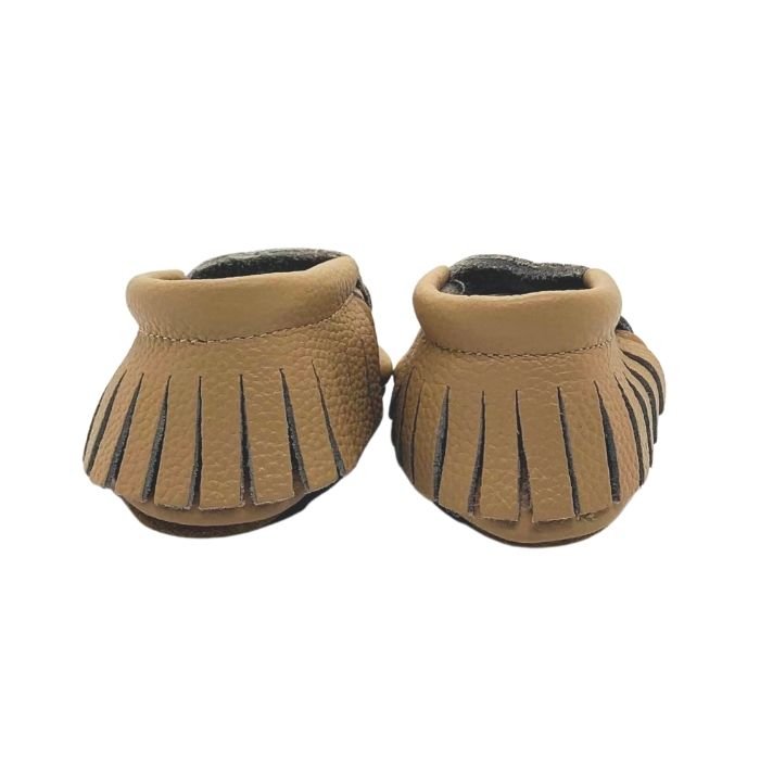 Biscuit Fringe Moccs | Soft Sole