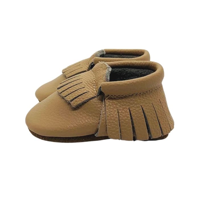 Biscuit Fringe Moccs | Soft Sole