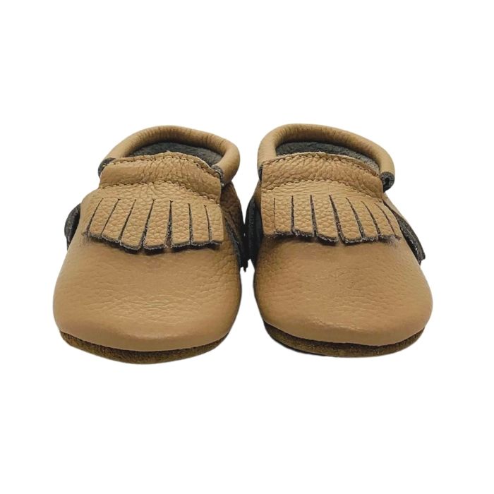 Biscuit Fringe Moccs | Soft Sole