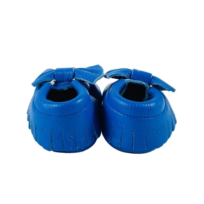 Electric Blue Bow | Soft Sole