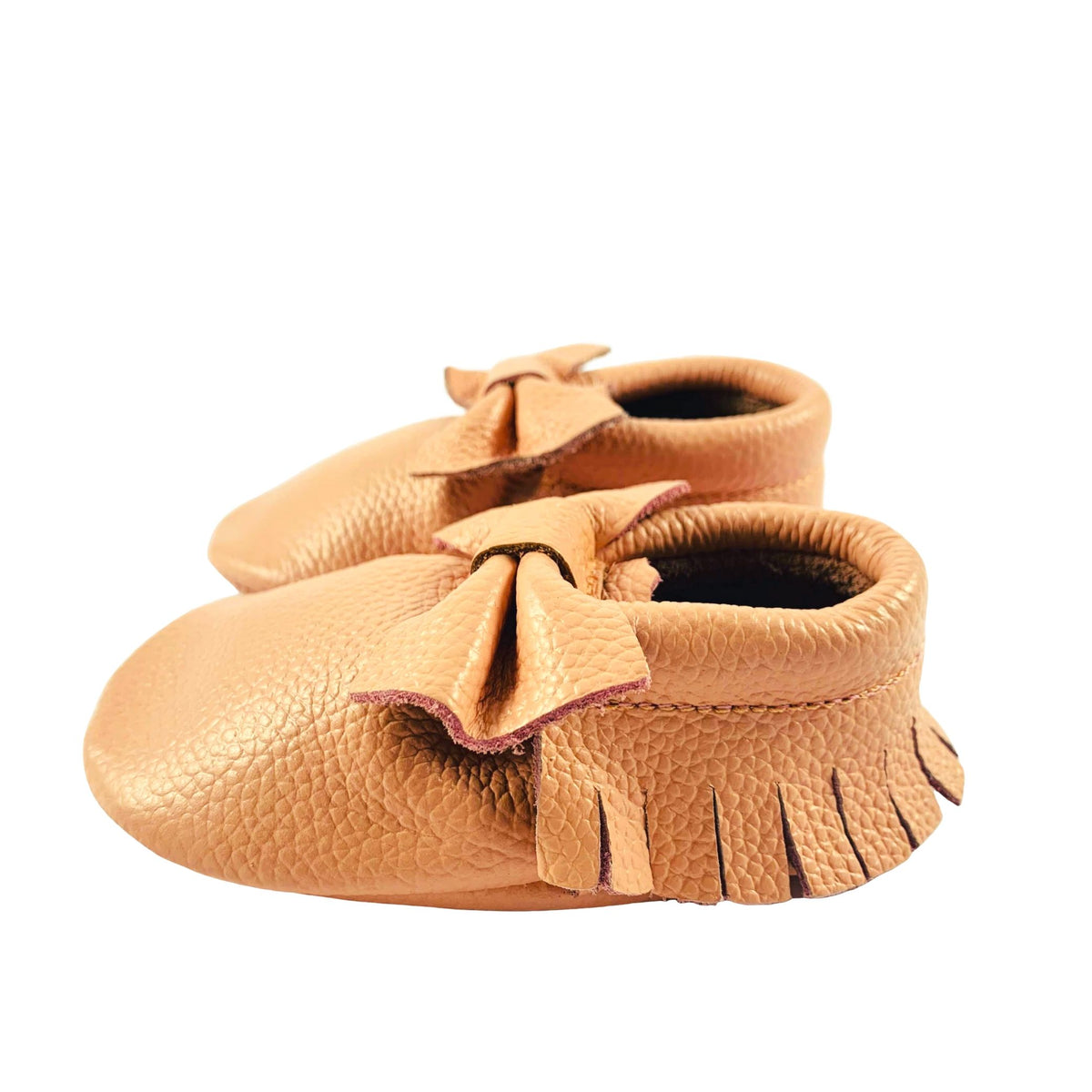 Blush Bow Moccs | Grip Sole