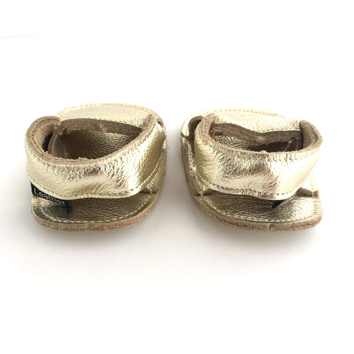 Little Leather Cross Soft Sole Sandal