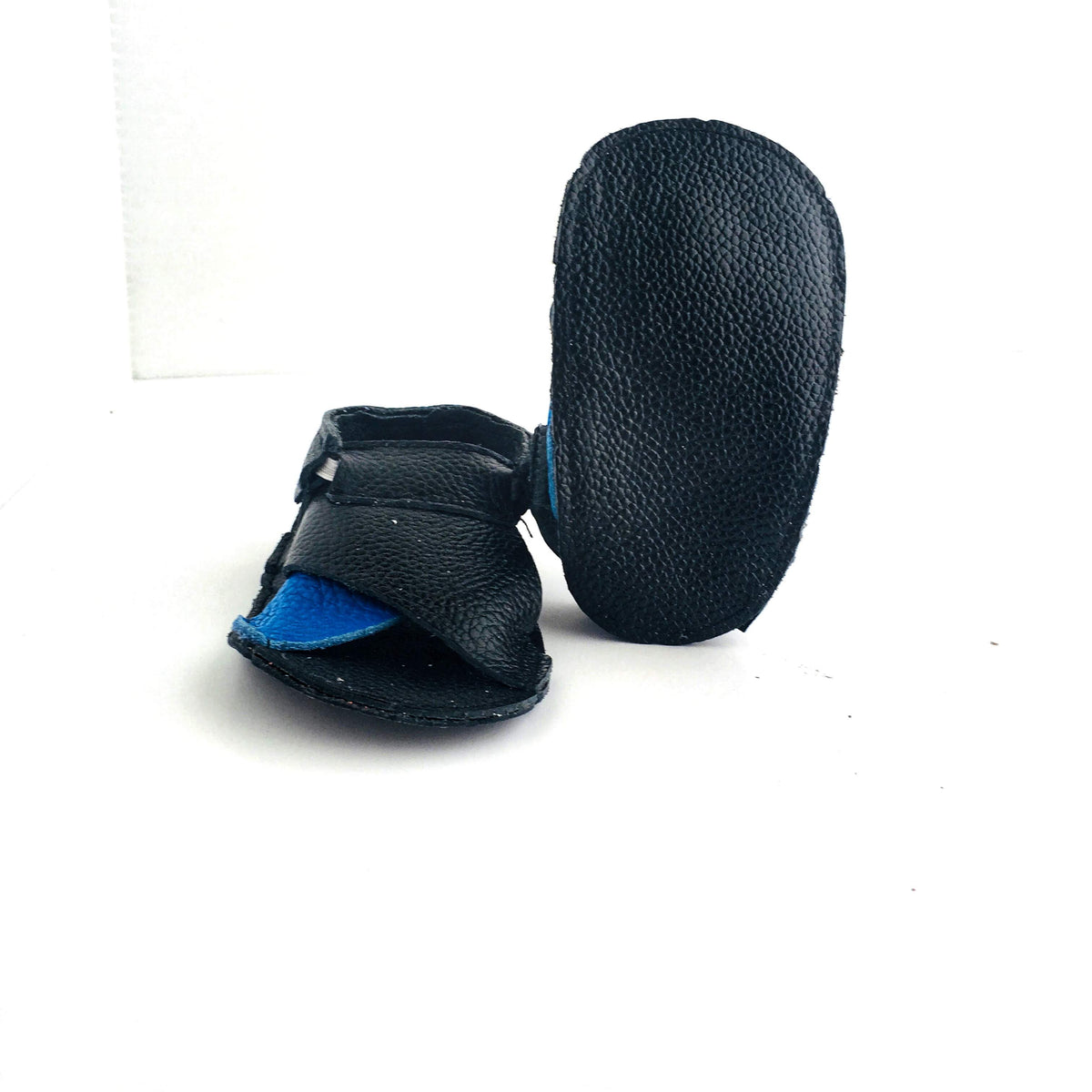 Cross Soft Sole Sandal Sole View Blue Black