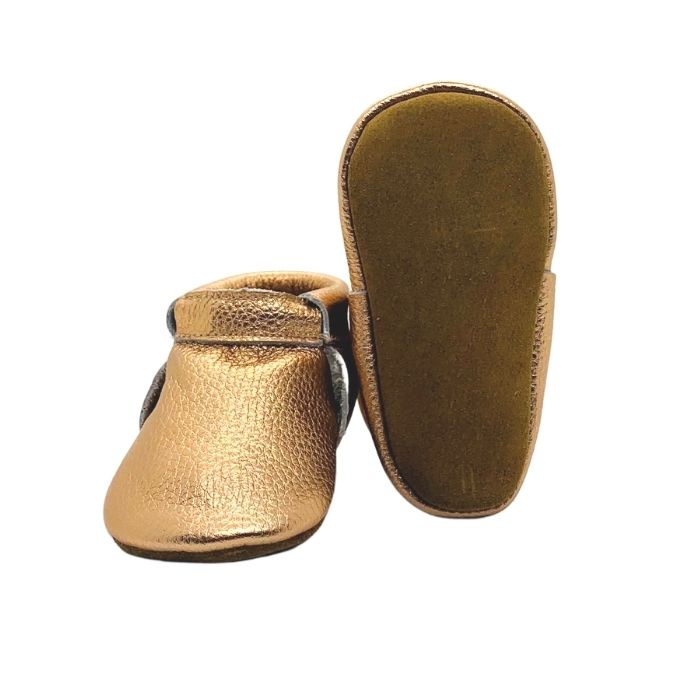 Baby Soft Soled Shoes | Rose Gold
