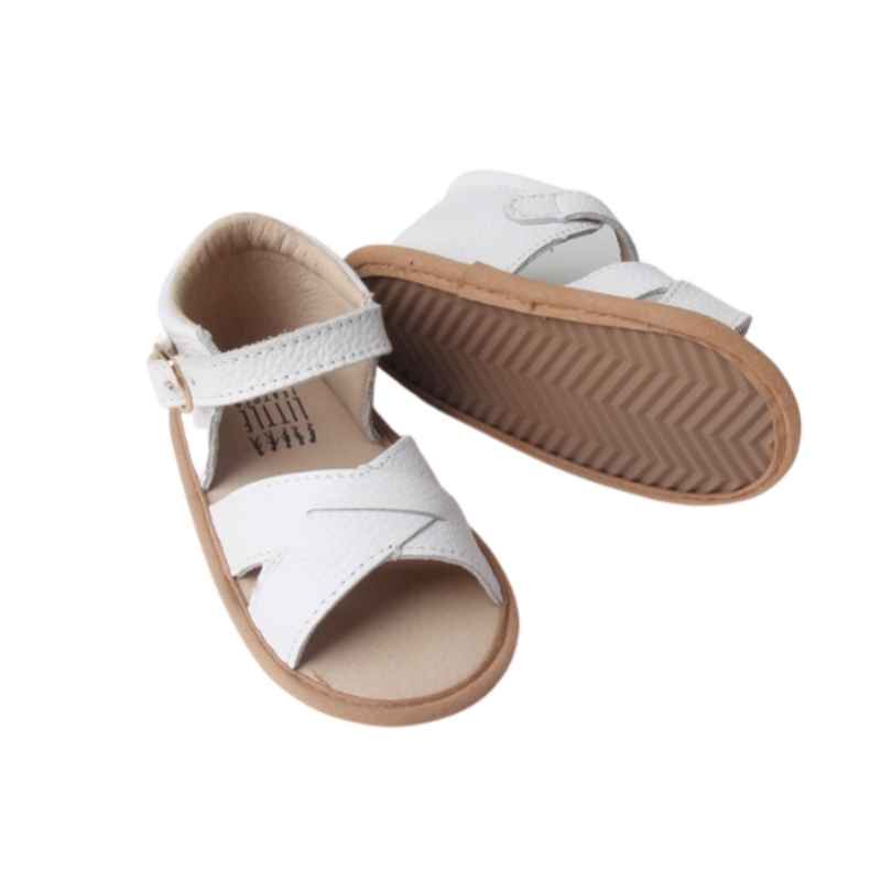 White Toddler Sandals | Grip Sole