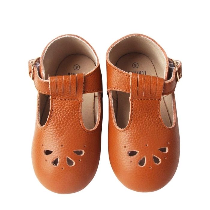 Caramel Baby T Bar Shoes | Soft Sole