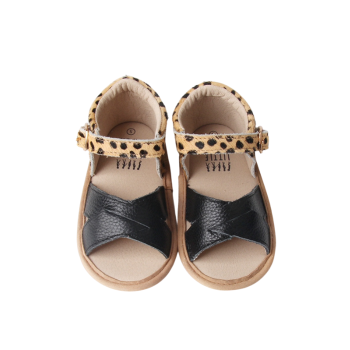 Animal Print Toddler Sandals | Grip Sole