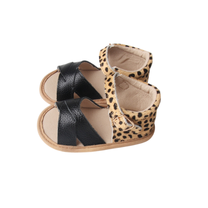 Baby 2024 leopard sandals