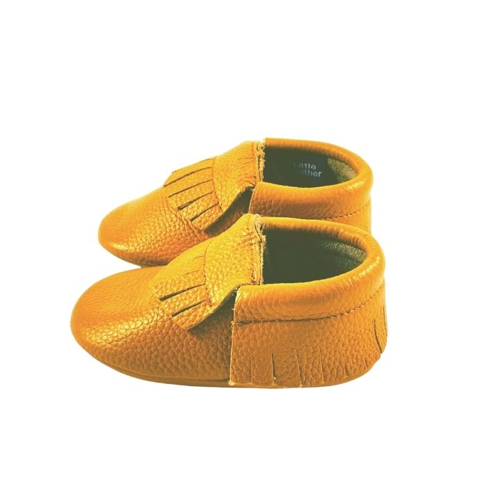 Sweet Caramel Baby Moccasins Soft Sole - Main Image